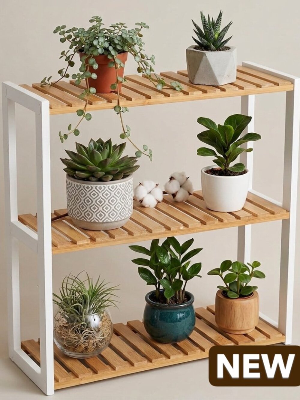 3 Tier Bamboo Wall-Mounted Rack or Stand